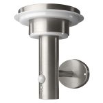 Ledvance LED Wandleuchte Endura Stil doppelt Circle Steel 6W 400lm - 830 Warmweiß | Solar - Bewegungs- und Lichtsensor 