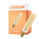 Osram Vintage 1906 LED Special Shapes E14 Tubular Messing 4.8W 420lm - 822 Extra Warmweiß | Dimmbar - Ersatz Für 40W