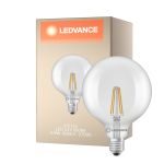 Ledvance Classic LED Globe LED E27 Globe Fadenlampe Klar 5.9W 806lm - 827 Extra Warmweiß | Ersatz Für 60W