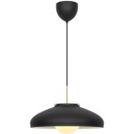 DFTP by Nordlux Latif Pendelleuchte Metall und Glas Schwarz | 400mm - Geeignet für E14