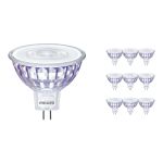 Mehrfachpackung 10x Philips Corepro LED Spot GU5.3 MR16 7W 621lm 36D - 830 Warmweiß | Ersatz für 50W