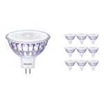 Mehrfachpackung 10x Philips Master Value LED Spot GU5.3 MR16 7.5W 660lm 36D - 940 Kaltweiß | Höchste Farbwiedergabe - Dimmbar - Ersatz für 50W