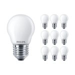 Mehrfachpackung 10x Philips Corepro LED Lustre E27 Kugel Matt 2.2W 250lm - 827 Extra Warmweiß | Ersatz für 25W