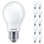 Mehrfachpackung 10x Philips Corepro LED Glühbirne E27 Birne Matt 7W 806lm - 830 Warmweiß | Ersatz für 60W