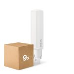 Mehrfachpackung 9x Philips CorePro PL-C LED 6.9W 700lm - 830 Warmweiß | 2-Pins - Ersatz Für 18W