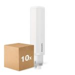 Mehrfachpackung 10x Philips CorePro PL-C LED 6.5W 700lm - 830 Warmweiß | 4-Pins - Ersatz Für 18W