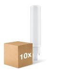 Mehrfachpackung 10x Ledvance Dulux D/E LED 10W - 840 Kaltweiß | 4-Pins - Ersatz Für 26W