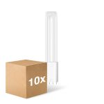 Mehrfachpackung 10x Ledvance Dulux-L LED 8W - 840 Kaltweiß | 4-Pins - Ersatz Für 18W