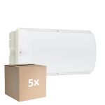 Mehrfachpackung 5x Philips LED Sicherheit Ledinaire WL055V Weiß 6W 600lm - 830 Warmweiß | 374x150mm - IP65 - Bewegungssensor