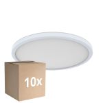Mehrfachpackung 10x D'Lite Deckenleuchte Luma Weiß 18W 1700lm - 827 Extra Warmweiß | IP44 - 29cm