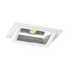 LED Downlight Wallwasher Wally Maxi Weiß 46W 6400lm 70x75D - 840 Kaltweiß - 238x145mm