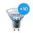Mehrfachpackung 10x Philips LEDspot ExpertColor GU10 5.5W 940 36D (MASTER) | Höchste Farbwiedergabe - Kaltweiß - Dimmbar - Ersatz für 50W
