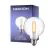 Noxion Lucent Fadenlampe LED E27 Globe Klar 7W 806lm - 827 Extra Warmweiß | Dimmbar - Ersatz Für 60W