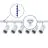 Komplettset 1-Phasen Rail 3 Meter Weiß | incl. 6x Spot + GU10 2700K 3W Dimmbar + Abschlusskappe, Stromanschluss und I-Verbinder