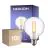 Mehrfachpackung 10x Noxion Lucent Fadenlampe LED E27 Globe Klar 7W 806lm - 827 Extra Warmweiß | Dimmbar - Ersatz Für 60W