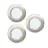 Mehrfachpackung 3x Eglo Einbau Spot Fueva 6 Plastik Satin-Nickel 11.1W 1350lm - 827-840-865 CCT