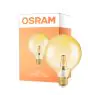 Osram Vintage 1906 LED E27 Globe Fadenlampe Gold 125mm 6.5W 650lm - 824 Extra Warmweiß | Dimmbar - Ersatz für 50W