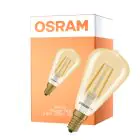 Osram Vintage 1906 LED Classic Edison E14 Messing 2.8W 250lm - 822 Extra Warmweiß | Dimmbar - Ersatz Für 25W