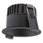 Ledvance LED-Spot Dunkellight Aluminium Schwarz 8W 640lm 36D - 927 Extra Warmweiß | Ausschnitt 68mm - IP44 - Höchste Farbwiedergabe - Dimmbar