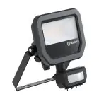 Ledvance Led-Scheinwerfer Aluminium Schwarz 8W 1200lm 100D - 840 Kaltweiß | IP65 - Bewegungs- Und Lichtsensor - Symmetrisch