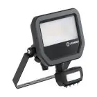 Ledvance Led-Scheinwerfer Aluminium Schwarz 17W 2200lm 100D - 830 Warmweiß | IP65 - Bewegungs- Und Lichtsensor - Symmetrisch