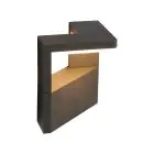 Ansell LED Wall Light Arco Graphite 11W 468lm - 830 Warm White | IP54