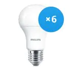 Mehrfachpackung 6x Philps CorePro LEDbulb E27 A60 10.5W 927 Matt | Extra Warmweiß - Ersatz für 75W
