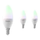 Mehrfachpackung 3x Calex Smart Kerze LED Glühbirne E14 5W 470lm 2200-4000K RGB + CCT | Tuya Wi-Fi

