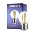 Noxion Lucent LED E27 Kugel Fadenlampe Klar 2.5W 250lm - 827 Extra Warmweiß | Dimmbar - Ersatz Für 25W