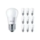 Mehrfachpackung 10x Philips Corepro LED Lustre E27 Kugel Matt 5W 470lm - 827 Extra Warmweiß | Ersatz für 40W