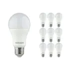 Mehrfachpackung 10x Noxion Lucent Classic LED E27 Birne Matt 9.5W 1055lm - 827 Extra Warmweiß | Ersatz für 75W