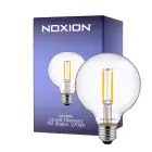 Noxion Lucent Fadenlampe LED E27 Globe Klar 7W 806lm - 827 Extra Warmweiß | Dimmbar - Ersatz Für 60W