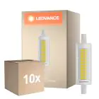 Mehrfachpackung 10x Ledvance LED Slim Line R7s 78mm 9.5W 1055lm - 827 Extra Warmweiß | Dimmbar - Ersatz Für 75W