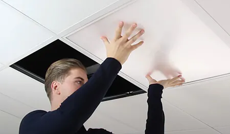 Installation eines Noxion LED-Panels