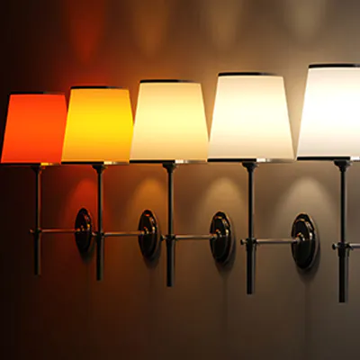verschiedene Lichtfarben